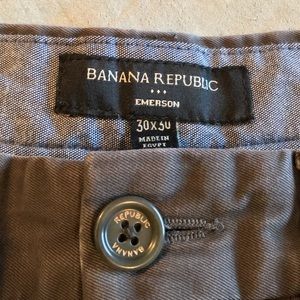 Banana republic gray Emerson chino. 30x30